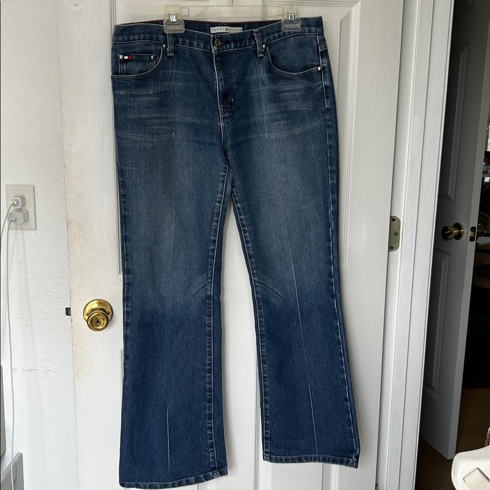 Tommy Hilfiger Low rise Bootcut Jeans classic denim size 14 - Picture 12 of 16